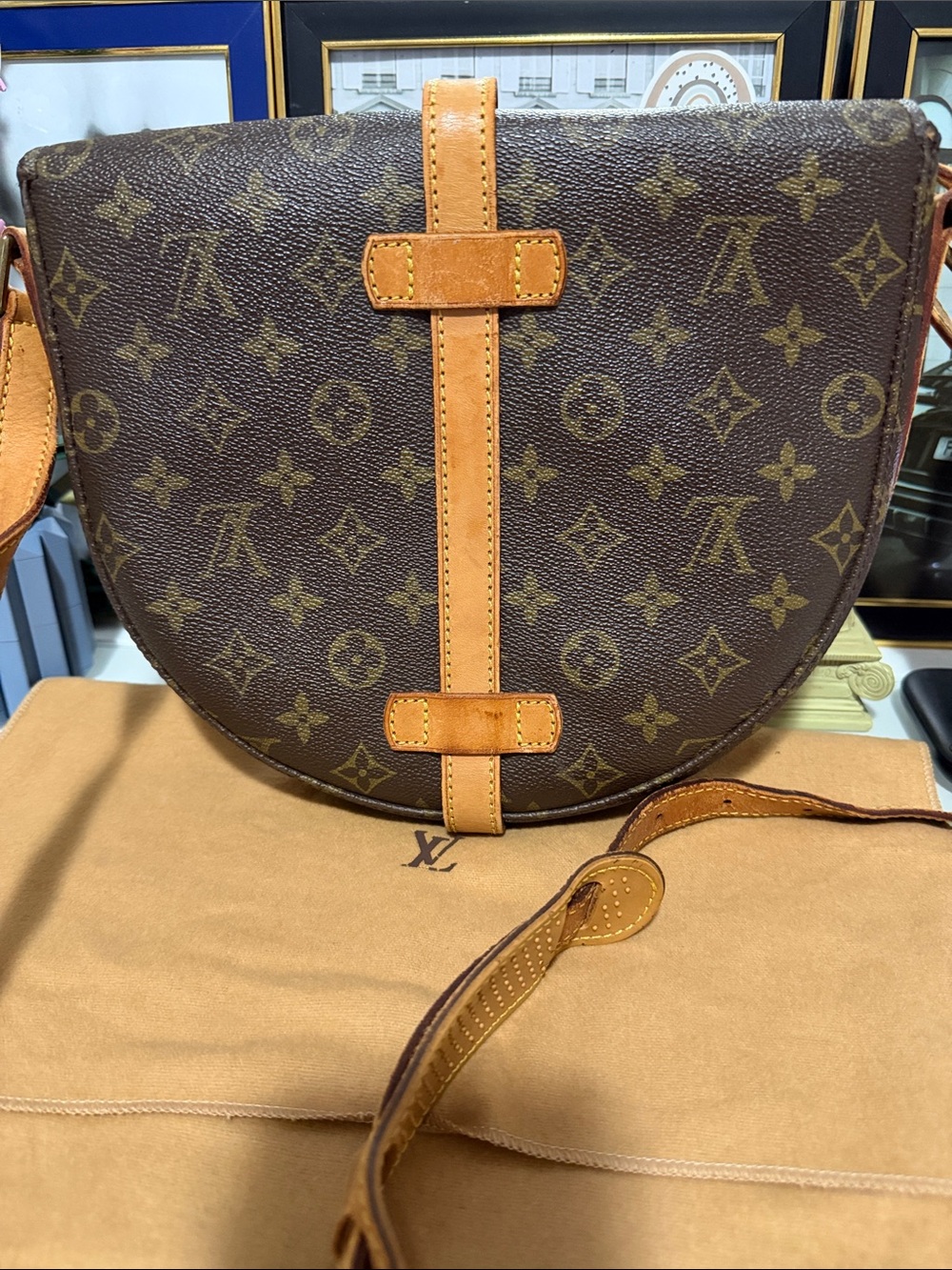 Louis Vuitton Monogram Canvas Crossbody Bag in Brown - Picture 2 of 16